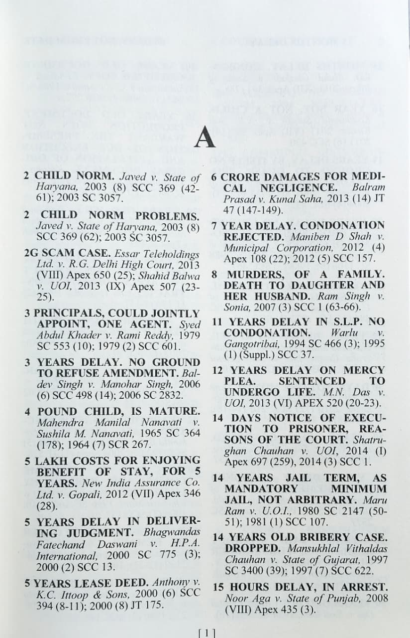 Supreme Court legal reference book showing judicial terms and citations